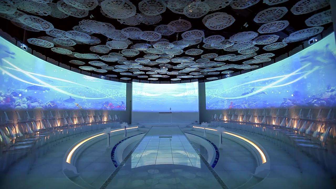 環(huán)幕、弧幕、球幕互動展示系統(tǒng)